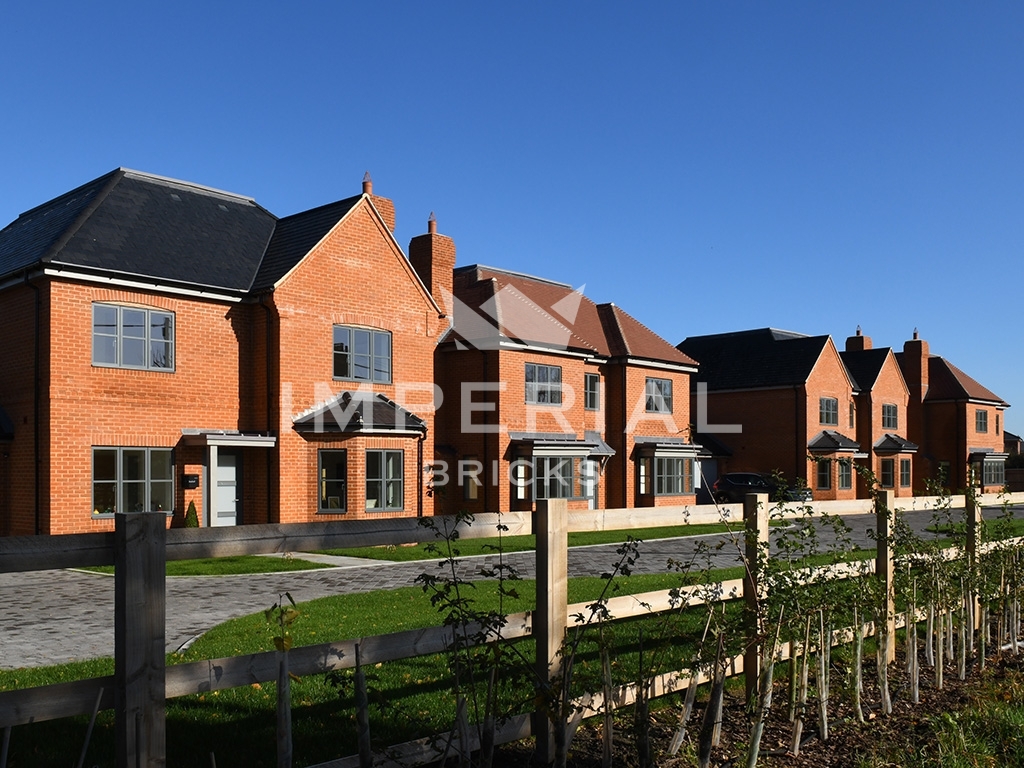 Development of homes, built using our Heritage Soft Orange handmade bricks.