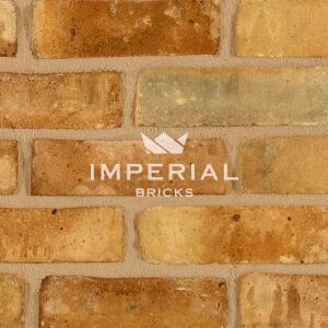 Wealden Second Hard Stock handmade bricks shown in a wall.