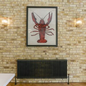 Internal feature exposed brick wall, built using Original London Stock handmade bricks.