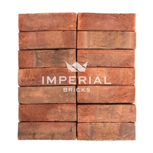 Hampton Multi bricks shown in a wall. The bricks are red with subtle shades of purple.