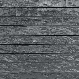 Riga Grey handmade linear bricks shown in a wall.