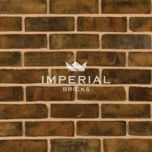 Dark Wealden Second Hard Stock brick shown in a wall.