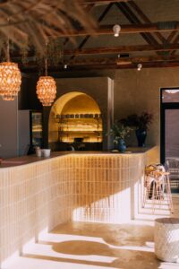 Classic Clay Pavers applied on an indoor bar