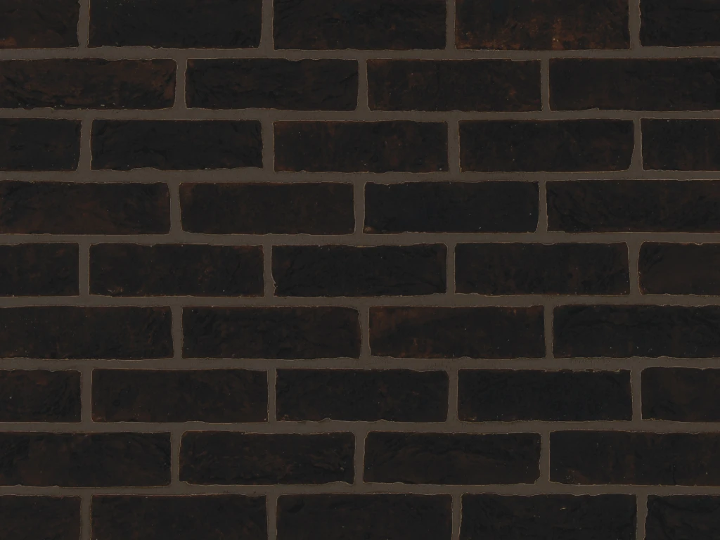Dark bricks (Imperial's Sapphire Black) shown with a charcoal brick mortar colour.