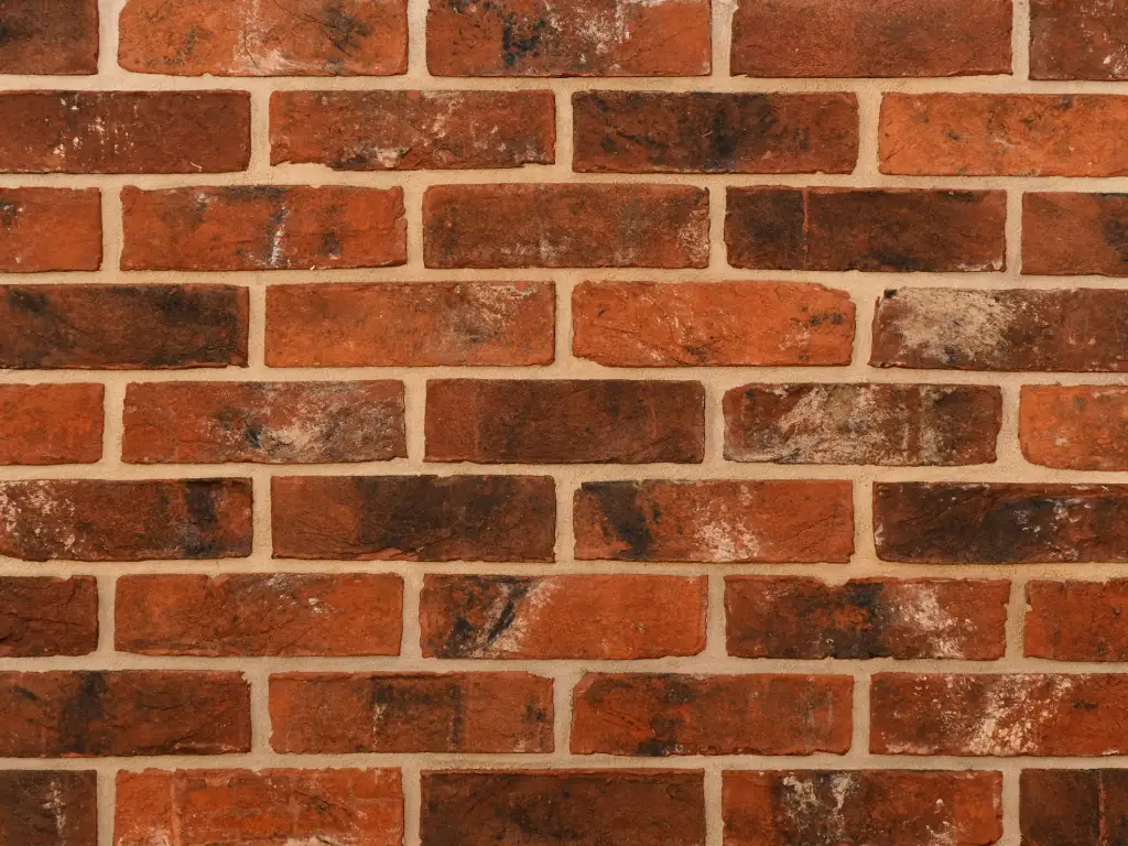 Multi-colour bricks (Imperial's Olde Reclamation Shire) shown with a buff brick mortar colour.