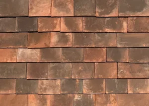Coalport Weathered Clay Roof Tiles in a stacked display