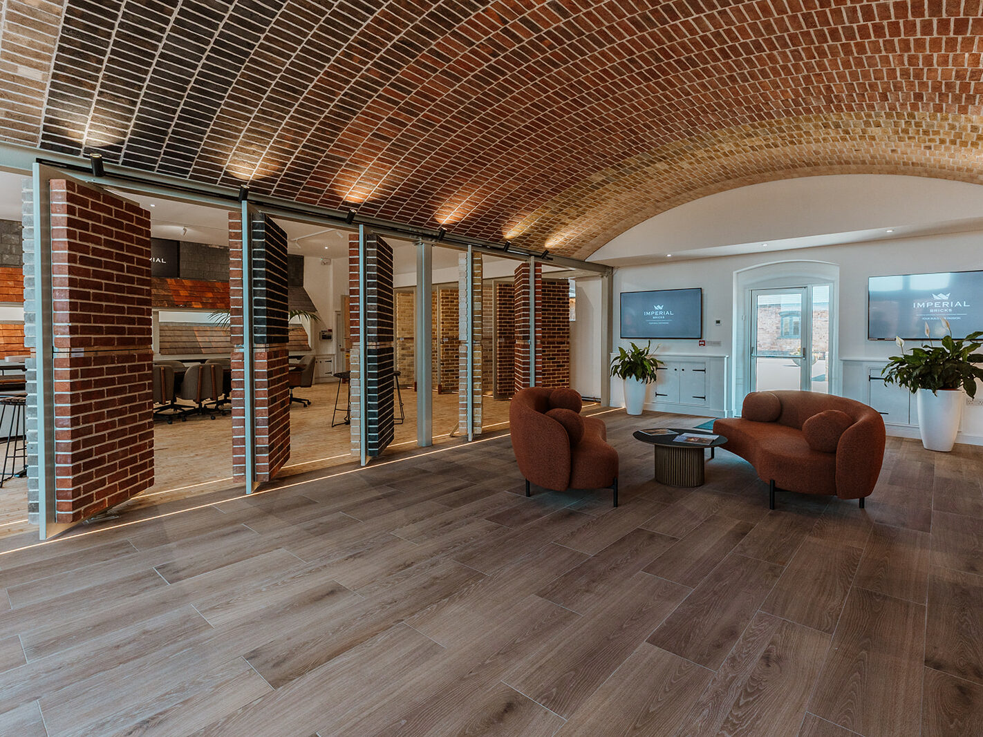 Interior shot of The Grange Brick Showroom at Imperial